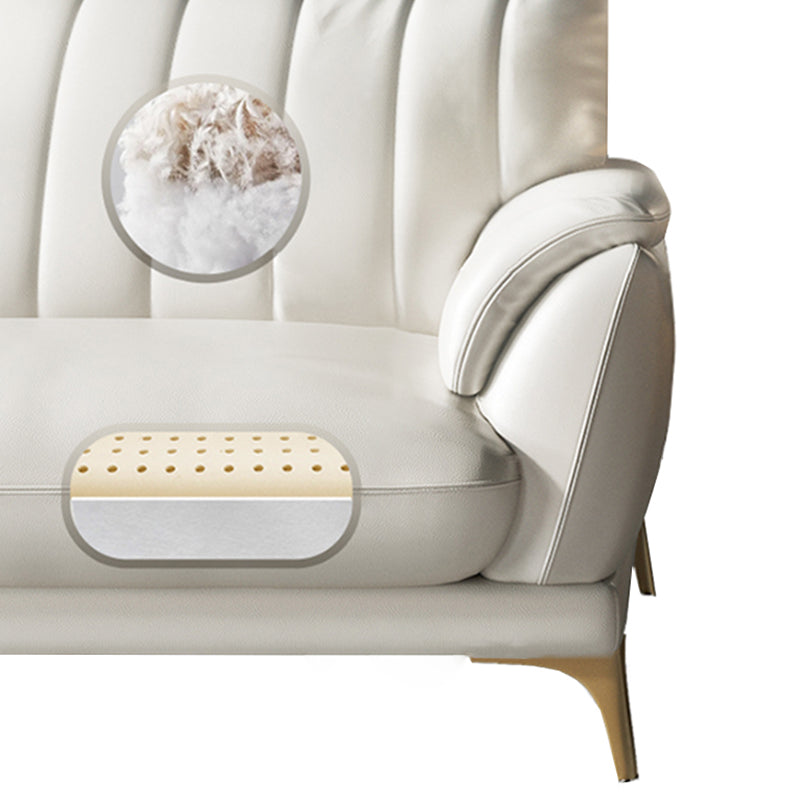 Divano resistente alle macchie in pelle Contemporanea Standard Cuschio Top ARM CETTO