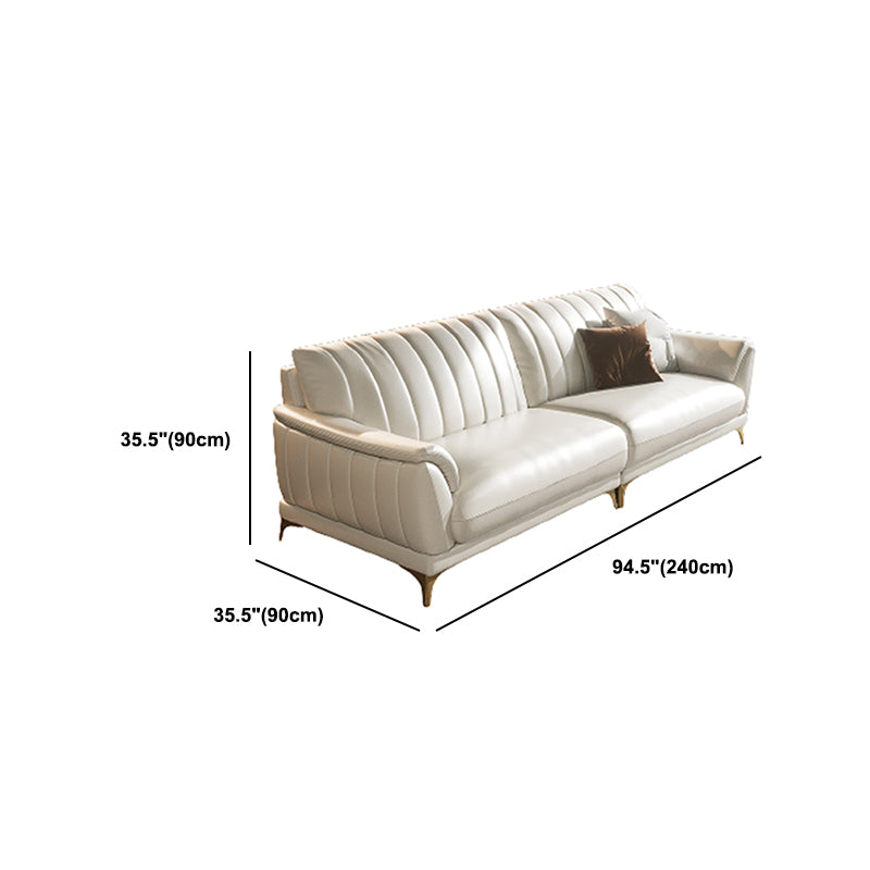 Divano resistente alle macchie in pelle Contemporanea Standard Cuschio Top ARM CETTO