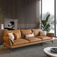 Contemporary Dark Brown Cushions Standard for Living Room Sofa