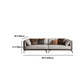 Contemporary Stationary Genuine Leather Stain Resistant Sofa for Living Room