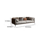 Contemporary Stationary Genuine Leather Stain Resistant Sofa for Living Room