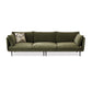 Contemporary Sofa CouchStandard Square Arm Settee Bench with Pillows Green Clearhalo 'furn' 'furn_sofas' 'Furniture' 'Living Room Furniture' 'Sofa' 'sofas' 5565846