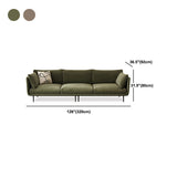 Contemporary Sofa CouchStandard Square Arm Settee Bench with Pillows Clearhalo 'furn' 'furn_sofas' 'Furniture' 'Living Room Furniture' 'Sofa' 'sofas' 5565866