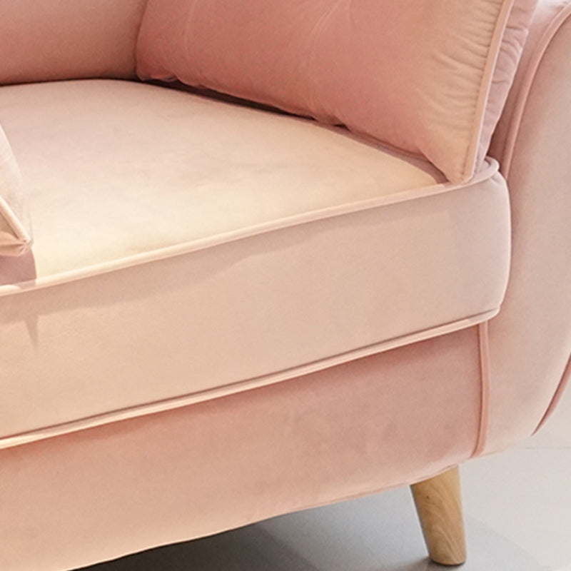 Divano standard contemporaneo set di divano braccio svasato con cuscini