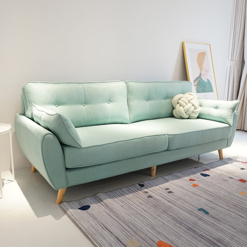 Divano standard contemporaneo set di divano braccio svasato con cuscini