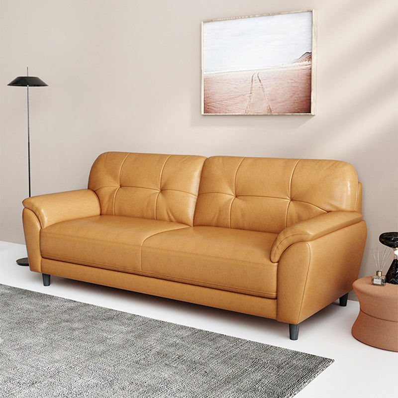 31.49" H Pillow Top Arm Sofa Brown Contemporary Standard Sofa