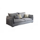 Nordic Square Arm Sofa & Chaise Loose Back Cushions Sofa - 26.77" H 67"L x 35"W x 27"H Gray Horizontal Clearhalo 'furn' 'furn_sectionals' 'Furniture' 'Living Room Furniture' 'Sectionals' 5566036