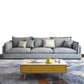 Nordic Square Arm Sofa & Chaise Loose Back Cushions Sofa - 26.77" H 94.5"L x 35"W x 27"H Gray Horizontal Clearhalo 'furn' 'furn_sectionals' 'Furniture' 'Living Room Furniture' 'Sectionals' 5566039