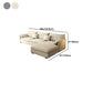 Nordic Square Arm Sofa & Chaise Loose Back Cushions Sofa - 26.77" H Clearhalo 'furn' 'furn_sectionals' 'Furniture' 'Living Room Furniture' 'Sectionals' 5566046