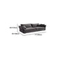 Contemporary Cushions Sofa & Chaise Loose Back Flared Arm Sofa