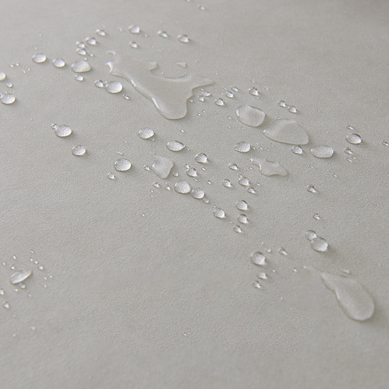 Sofá de brazo cuadrado de cuero falso con chaise moderno sofá de espalda suelta en gris