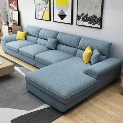 137.79 "L Modern Sectional Sectional Pillow Brazo Sectional para sala de estar