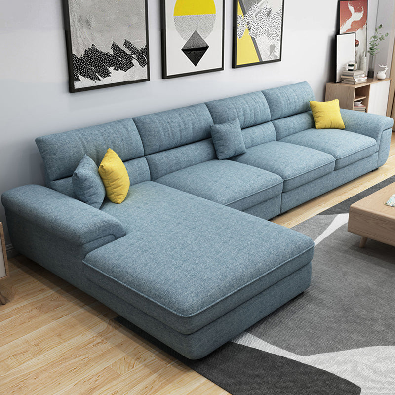 137.79 "L Modern Sectional Sectional Pillow Brazo Sectional para sala de estar