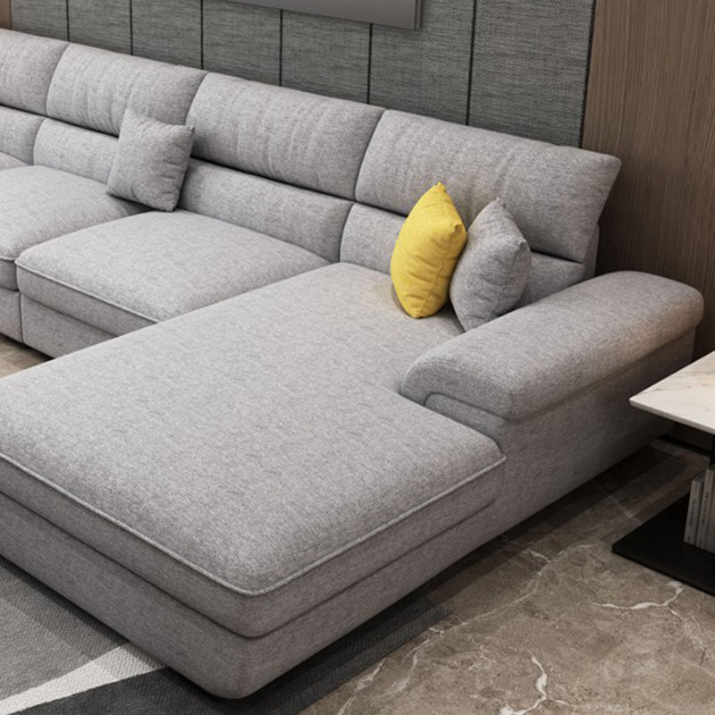 137.79 "L Modern Sectional Sectional Pillow Brazo Sectional para sala de estar