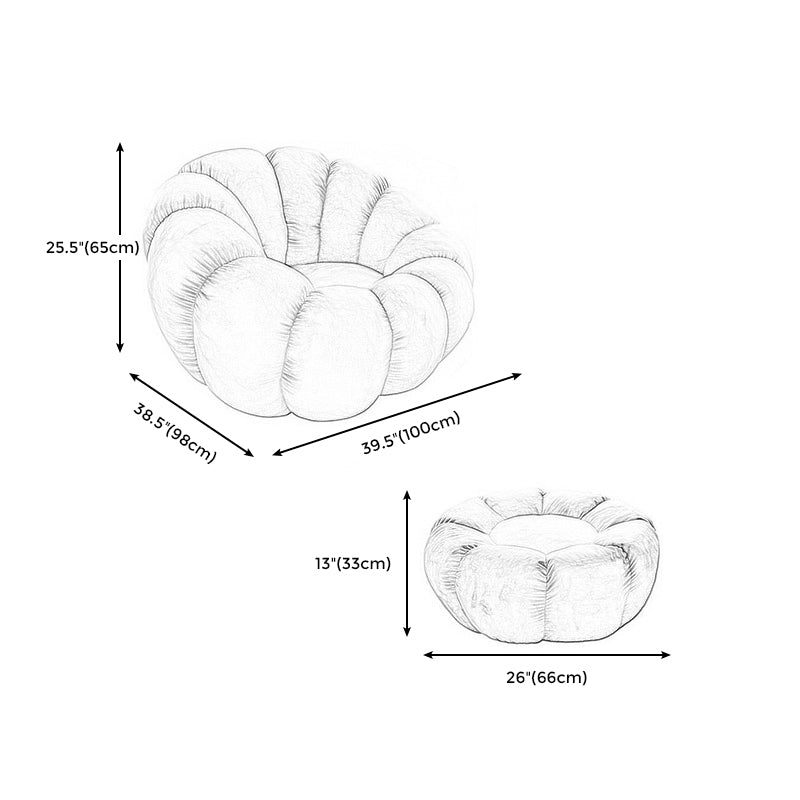 Moderne armstoel, wollen gestoffeerde vaste achterkant accentstoel, 38,5 "(w) x 39" (d) x 25,5 "(h)