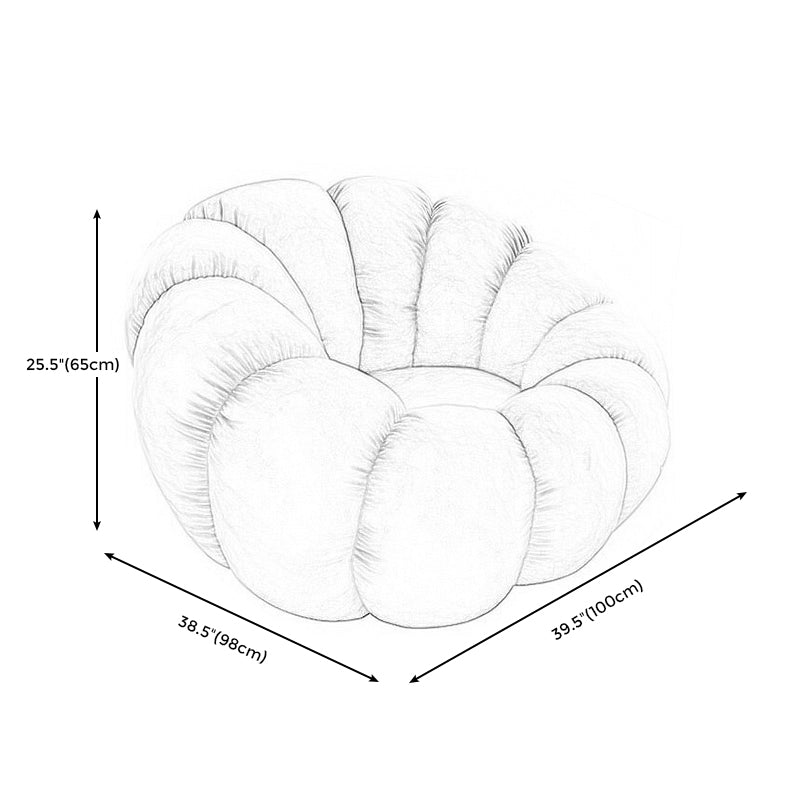 Moderne armstoel, wollen gestoffeerde vaste achterkant accentstoel, 38,5 "(w) x 39" (d) x 25,5 "(h)