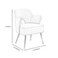 23.62"W x 23.62"D Velvet/Leather Side Chair Brass Four Legs Accent Chair Clearhalo 'Accent Chairs' 'accent_chairs' 'Chairs & Seating' 'furn' 'furn_accent_chairs' 'Furniture' 'Living Room Furniture' 5566450