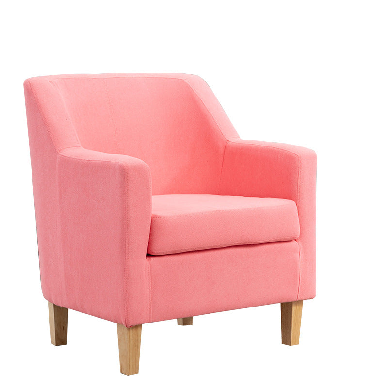 27,55 "W Velvet Arm Chaid Basic 4 jambes Accent Chaise avec dos serré et bras carrés