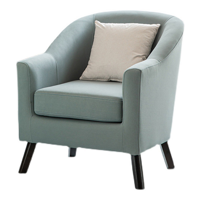 26.77 "L x 27.55" W x 32.67 "H Bonded lederen vat Accentstoel Schuin armen vatstoel