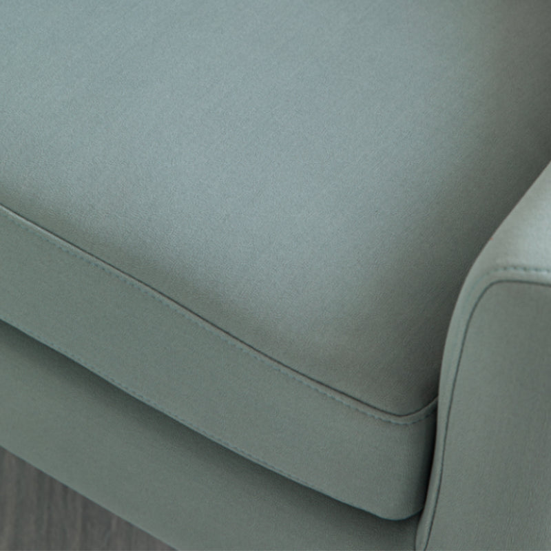 26.77 "L x 27.55" W x 32.67 "H Bonded lederen vat Accentstoel Schuin armen vatstoel