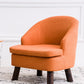 Barrel Chair 22.44" L x 14.96" W x 25.98" H Barrel Accent Chair for Living Room Orange Brown Clearhalo 'Accent Chairs' 'accent_chairs' 'Chairs & Seating' 'furn' 'furn_accent_chairs' 'Furniture' 'Living Room Furniture' 5566486