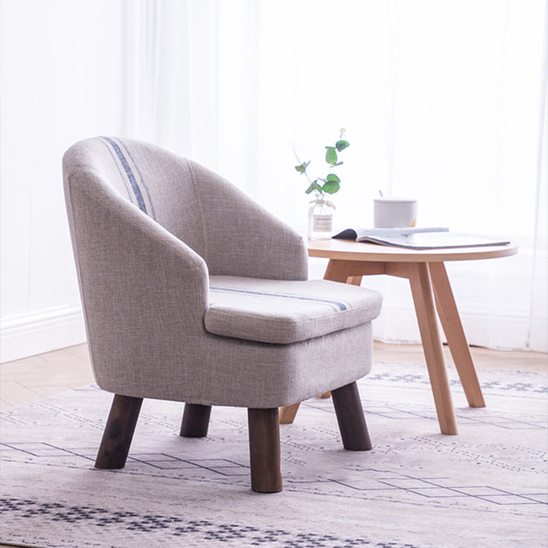 Barrel Chair 22.44" L x 14.96" W x 25.98" H Barrel Accent Chair for Living Room Clearhalo 'Accent Chairs' 'accent_chairs' 'Chairs & Seating' 'furn' 'furn_accent_chairs' 'Furniture' 'Living Room Furniture' 5566488