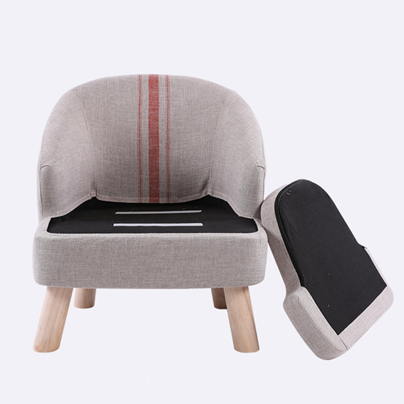 Barrel Chair 22.44" L x 14.96" W x 25.98" H Barrel Accent Chair for Living Room Clearhalo 'Accent Chairs' 'accent_chairs' 'Chairs & Seating' 'furn' 'furn_accent_chairs' 'Furniture' 'Living Room Furniture' 5566500