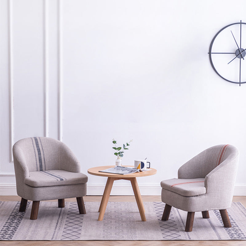 Barrel Chair 22.44" L x 14.96" W x 25.98" H Barrel Accent Chair for Living Room Clearhalo 'Accent Chairs' 'accent_chairs' 'Chairs & Seating' 'furn' 'furn_accent_chairs' 'Furniture' 'Living Room Furniture' 5566504