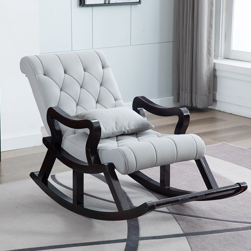 26.37"Wide Lounge Chair with Sled Base and Pillow Back Accent Chair