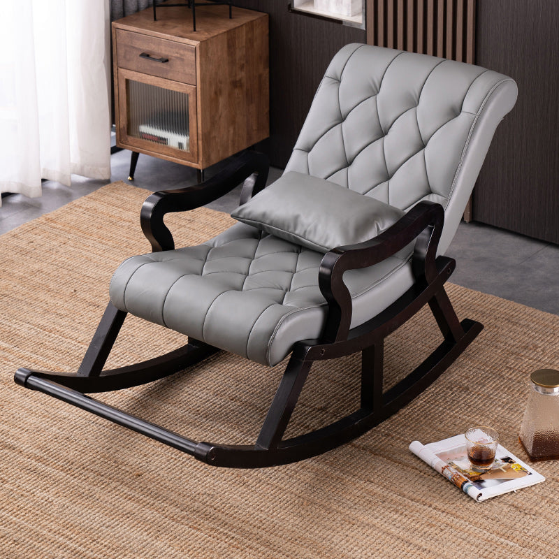 26.37"Wide Lounge Chair with Sled Base and Pillow Back Accent Chair