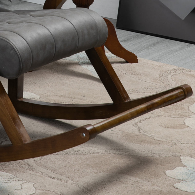 26.37"Wide Lounge Chair with Sled Base and Pillow Back Accent Chair