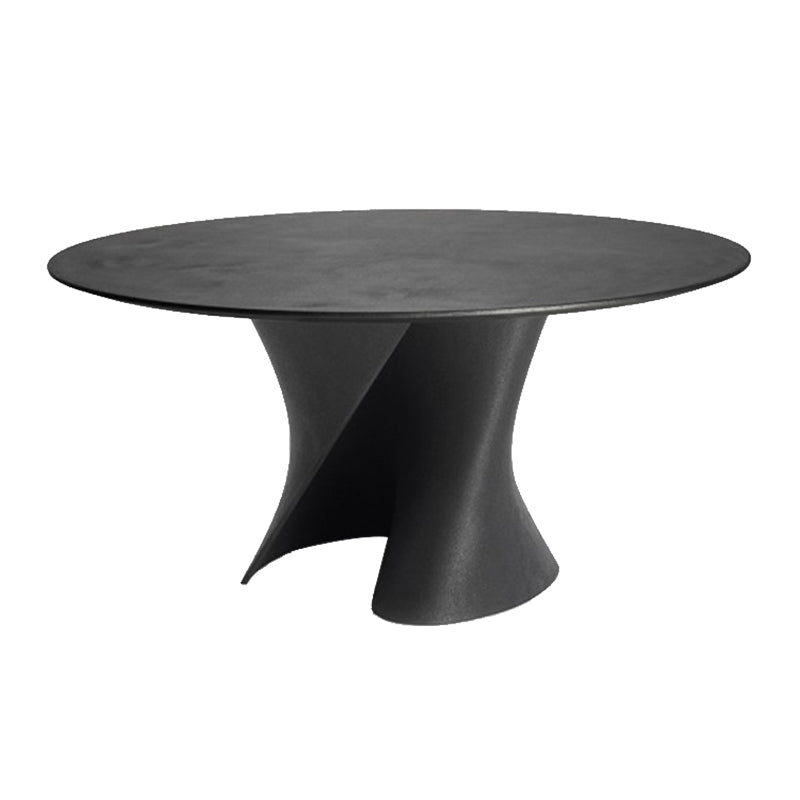Modern Style Round Wood/Slate Table with Abstract Base Coffee Table Black Clearhalo 'Coffee & Accent Tables' 'Coffee Tables' 'coffee_tables' 'furn' 'furn_coffee_tables' 'Furniture' 'Living Room Furniture' 5566870