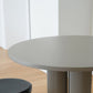 Modern Style Coffee Table with Abstract Base Design Round Wooden Table