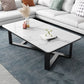 Single Coffee Table Slate Rectangular Coffee Table for Living Room White Clearhalo 'Coffee & Accent Tables' 'Coffee Tables' 'coffee_tables' 'furn' 'furn_coffee_tables' 'Furniture' 'Living Room Furniture' 5567029
