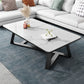 Single Coffee Table Slate Rectangular Coffee Table for Living Room White Clearhalo 'Coffee & Accent Tables' 'Coffee Tables' 'coffee_tables' 'furn' 'furn_coffee_tables' 'Furniture' 'Living Room Furniture' 5567031