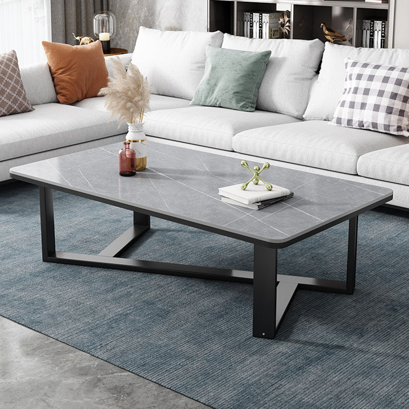 Single Coffee Table Slate Rectangular Coffee Table for Living Room Clearhalo 'Coffee & Accent Tables' 'Coffee Tables' 'coffee_tables' 'furn' 'furn_coffee_tables' 'Furniture' 'Living Room Furniture' 5567035