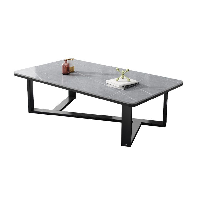 Single Coffee Table Slate Rectangular Coffee Table for Living Room Clearhalo 'Coffee & Accent Tables' 'Coffee Tables' 'coffee_tables' 'furn' 'furn_coffee_tables' 'Furniture' 'Living Room Furniture' 5567037