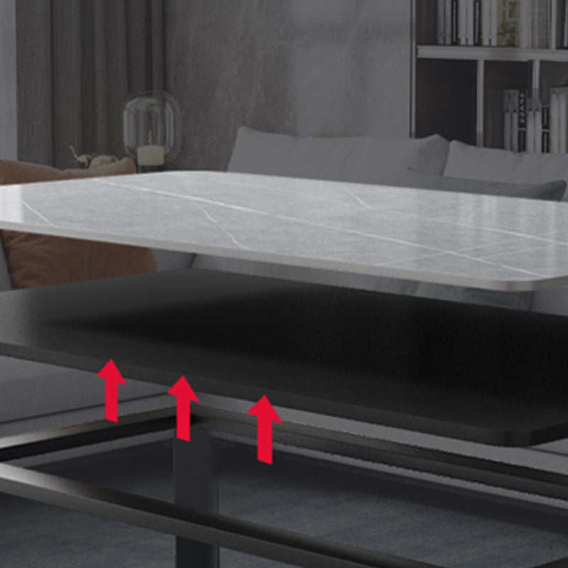 Single Coffee Table Slate Rectangular Coffee Table for Living Room Clearhalo 'Coffee & Accent Tables' 'Coffee Tables' 'coffee_tables' 'furn' 'furn_coffee_tables' 'Furniture' 'Living Room Furniture' 5567039