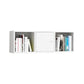 Scandinavian Manufactured Wood Floating Bookcase 9-inch Wide Bookshelf