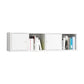 Scandinavian Manufactured Wood Floating Bookcase 9-inch Wide Bookshelf