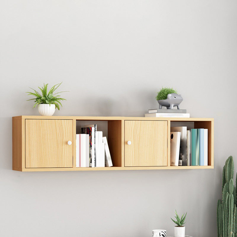 Scandinavian Manufactured Wood Floating Bookcase 9-inch Wide Bookshelf