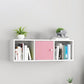 Scandinavian Manufactured Wood Floating Bookcase 9-inch Wide Bookshelf