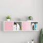 Scandinavian Manufactured Wood Floating Bookcase 9-inch Wide Bookshelf