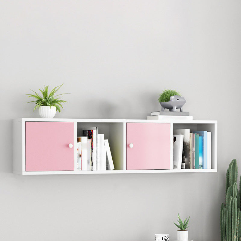 Scandinavian Manufactured Wood Floating Bookcase 9-inch Wide Bookshelf