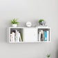 Scandinavian Manufactured Wood Floating Bookcase 9-inch Wide Bookshelf