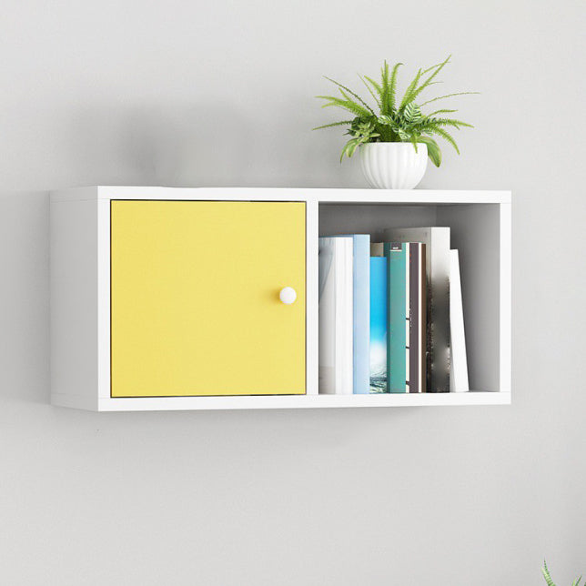 Scandinavian Manufactured Wood Floating Bookcase 9-inch Wide Bookshelf