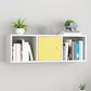 Scandinavian Manufactured Wood Floating Bookcase 9-inch Wide Bookshelf