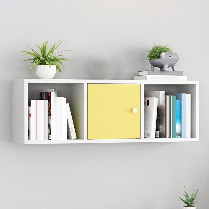 Scandinavian Manufactured Wood Floating Bookcase 9-inch Wide Bookshelf