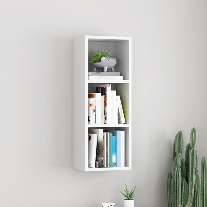 Scandinavian Manufactured Wood Floating Bookcase 9-inch Wide Bookshelf