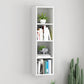 Scandinavian Manufactured Wood Floating Bookcase 9-inch Wide Bookshelf